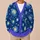 Starry Night Cosmic Swirls for Holiday Layering and Winter Street Style Outfits All-over Print Knitted Cardigan - 6