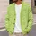 Lime Green Openwork Lattice for Beach Travel, Resort Days, and Summer Layering Outfits All-over Print Knitted Cardigan - 5