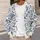 Blue Botanical Florals for Easy Spring and Autumn Layering, Everyday Women's Style All-over Print Knitted Cardigan - 5