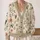 Bee Flower Honeycomb Motif For Casual Autumn Commuting And Weekend Outfits Women All-over Print Knitted Cardigan - 2