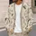 Bee Flower Honeycomb Motif For Casual Autumn Commuting And Weekend Outfits Women All-over Print Knitted Cardigan - 5