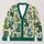 Cute Green Cat Faces for Cozy Lounging and Everyday Layering for Women and Cat Lovers All-over Print Knitted Cardigan - 1