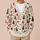 Red and Black Christmas Trees and Candy Canes for Cozy Holiday Gatherings All-over Print Knitted Cardigan - 6