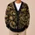 Black Gold Dragon Floral Resort Style for Beach Vacations and Relaxed Home Lounging All-over Print Knitted Cardigan - 6