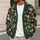 Cherry And Pink Blossom Motif For Autumn Layering, Women's Everyday Casual Wardrobe All-over Print Knitted Cardigan - 5
