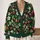 Cherry And Pink Blossom Motif For Autumn Layering, Women's Everyday Casual Wardrobe All-over Print Knitted Cardigan - 2
