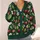 Cherry And Pink Blossom Motif For Autumn Layering, Women's Everyday Casual Wardrobe All-over Print Knitted Cardigan - 4
