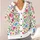 Colorful Botanical Blooms for Cheerful Everyday Layering Women Spring Casual Style All-over Print Knitted Cardigan - 4