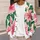 Pink Hibiscus and Green Leaf Botanical Style for Spring Outings and Everyday Women All-over Print Knitted Cardigan - 5