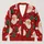Santa Claus Holiday Faces and Pine Trees for Cozy Christmas Gatherings and Gifting All-over Print Knitted Cardigan - 1