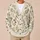 Wildflower Branches in Warm Ivory for Relaxed Everyday Layering, Cottage Style Living All-over Print Knitted Cardigan - 6