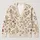 Wildflower Branches in Warm Ivory for Relaxed Everyday Layering, Cottage Style Living All-over Print Knitted Cardigan - 1