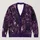Mystical Crystal Ball Witch Hat Moon And Cat Motifs For Halloween Night Lounging Style All-over Print Knitted Cardigan - 1