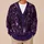 Mystical Crystal Ball Witch Hat Moon And Cat Motifs For Halloween Night Lounging Style All-over Print Knitted Cardigan - 6