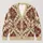 Ornate Burgundy Olive Damask Motifs For Elegant Fall Layering And Everyday Wear All-over Print Knitted Cardigan - 1
