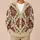 Ornate Burgundy Olive Damask Motifs For Elegant Fall Layering And Everyday Wear All-over Print Knitted Cardigan - 6