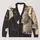 Two Cuddling Cat Portraits for Cozy Autumn Outings and Everyday Layering for Women All-over Print Knitted Cardigan - 1