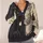 Two Cuddling Cat Portraits for Cozy Autumn Outings and Everyday Layering for Women All-over Print Knitted Cardigan - 4