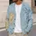 Blue Gold Celestial Sun Medallions for Bohemian Layering and Everyday Weekend Outings All-over Print Knitted Cardigan - 5
