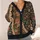 Vintage Floral Garden Tapestry Motif for Autumn Layering and Everyday Bohemian Style All-over Print Knitted Cardigan - 4