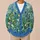 Blue Wildflower Meadow Scene for Autumn Outings and Everyday Layering Women's Style All-over Print Knitted Cardigan - 6