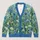 Blue Wildflower Meadow Scene for Autumn Outings and Everyday Layering Women's Style All-over Print Knitted Cardigan - 1