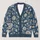 Blue Botanical Blooms for Relaxed Office Layers and Smart Casual Wardrobes for Women All-over Print Knitted Cardigan - 1