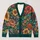Jewel-Toned Botanical Blossoms for Relaxed Everyday Layering and Creative Women Today All-over Print Knitted Cardigan - 1