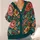 Jewel-Toned Botanical Blossoms for Relaxed Everyday Layering and Creative Women Today All-over Print Knitted Cardigan - 4