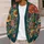 Jewel-Toned Botanical Blossoms for Relaxed Everyday Layering and Creative Women Today All-over Print Knitted Cardigan - 5