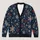 Navy Snowflakes And Red Winter Florals For Cozy Holiday Layering At Home, Women All-over Print Knitted Cardigan - 1