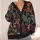 Dark Botanical Blooms For Everyday Layering And Artistic Evening Style For Modern Women All-over Print Knitted Cardigan - 4