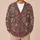 Vintage Botanical Blooms in Dusty Rose for Everyday Layering, Weekends and Travel Wear All-over Print Knitted Cardigan - 6