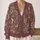 Vintage Botanical Blooms in Dusty Rose for Everyday Layering, Weekends and Travel Wear All-over Print Knitted Cardigan - 2