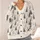 Delicate Botanical Tree Motifs for Autumn Outings and Relaxed Everyday Weekend Style All-over Print Knitted Cardigan - 4