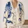 Navy Octopus Ocean Motifs for Coastal Layering, Beach Days, and Seaside Style All-over Print Knitted Cardigan - 2