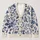 Navy Botanical Flowers for Everyday Layering, Weekend Outings, and Relaxed Garden Style All-over Print Knitted Cardigan - 1