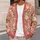 Bright Coral Wildflower Blooms for Relaxed Weekend Layering and Everyday Cottage Style All-over Print Knitted Cardigan - 5
