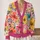 Watercolor Wildflower Blooms for Colorful Everyday Layering and Feminine Style for Women All-over Print Knitted Cardigan - 2