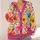 Watercolor Wildflower Blooms for Colorful Everyday Layering and Feminine Style for Women All-over Print Knitted Cardigan - 4