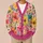 Watercolor Wildflower Blooms for Colorful Everyday Layering and Feminine Style for Women All-over Print Knitted Cardigan - 6