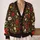 Red Poppy Daisy Wildflowers For Relaxed Everyday Layering And Cottage Garden Style All-over Print Knitted Cardigan - 2