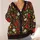 Red Poppy Daisy Wildflowers For Relaxed Everyday Layering And Cottage Garden Style All-over Print Knitted Cardigan - 4