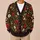 Red Poppy Daisy Wildflowers For Relaxed Everyday Layering And Cottage Garden Style All-over Print Knitted Cardigan - 6