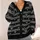 Heart Stripe Geometric Style for Everyday Layering and Casual Autumn Outfits, Women All-over Print Knitted Cardigan - 4