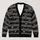 Heart Stripe Geometric Style for Everyday Layering and Casual Autumn Outfits, Women All-over Print Knitted Cardigan - 1