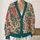 Bohemian Floral Paisley Blooms for Relaxed Spring Layering and Everyday Weekend Wear All-over Print Knitted Cardigan - 2