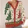Retro Nordic Evergreen Tree Motif For Cozy Holiday Layering And Winter Weekend Style All-over Print Knitted Cardigan - 4
