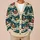 Vintage Santa Sleigh Christmas Holiday Style For Women Retro Nordic Seasonal Layering All-over Print Knitted Cardigan - 6