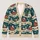Vintage Santa Sleigh Christmas Holiday Style For Women Retro Nordic Seasonal Layering All-over Print Knitted Cardigan - 1